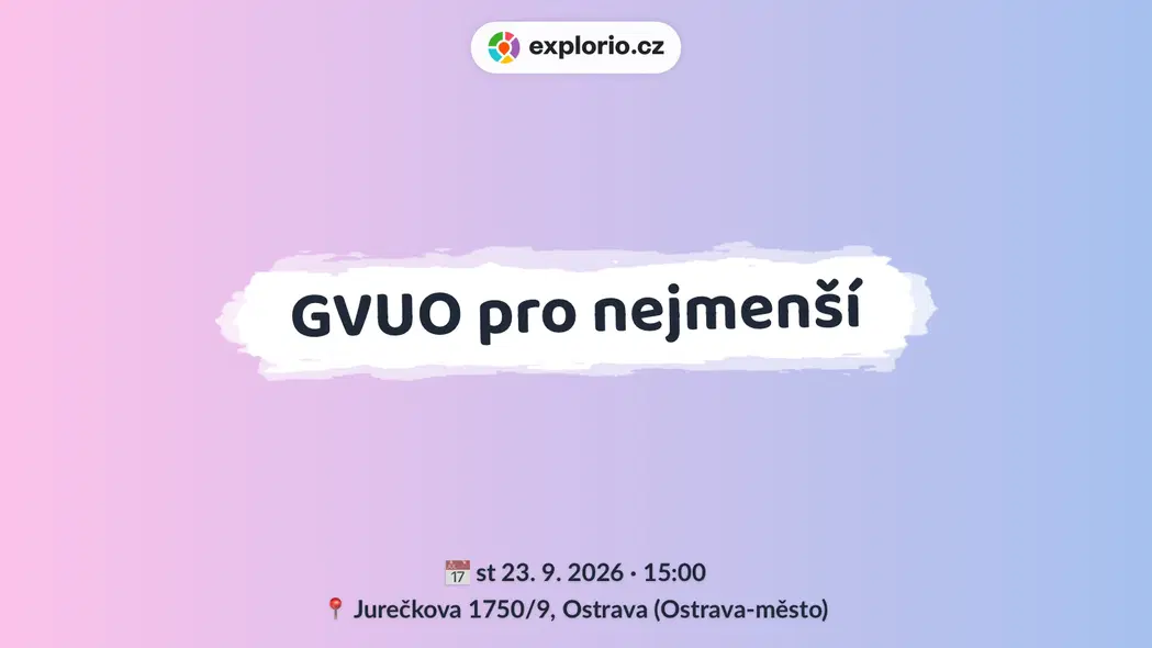 GVUO pro nejmenší – tvořivé dílny a Workshopy, Ostrava