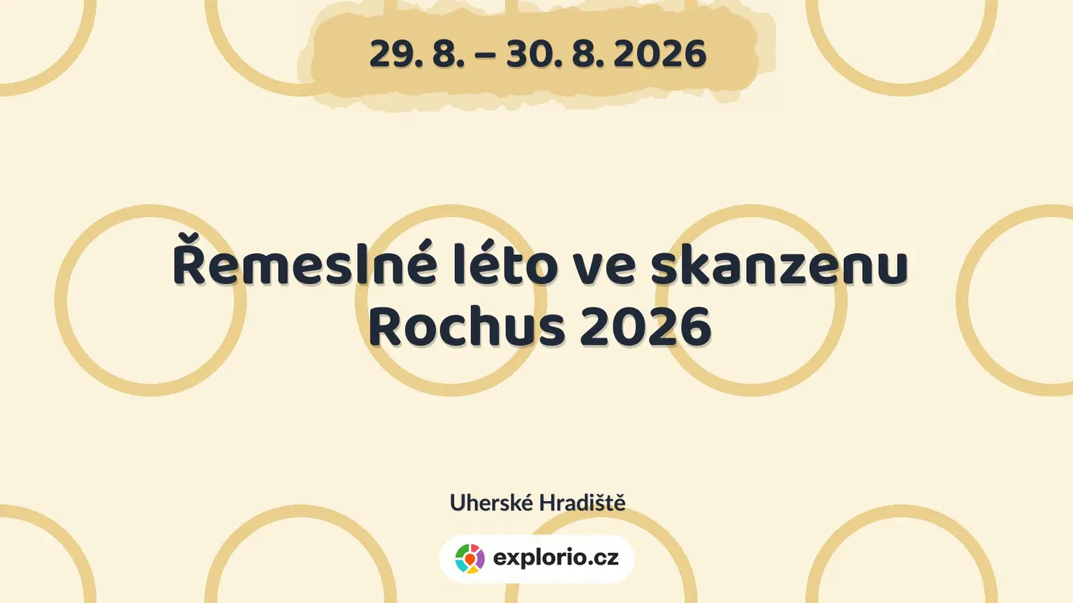 Řemeslné léto ve skanzenu Rochus 2026 – festivaly a Slavnosti, Uherské Hradiště