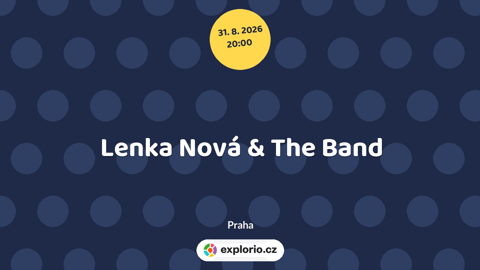 Lenka Nová & The Band – divadlo, Hudba a Kino, Praha