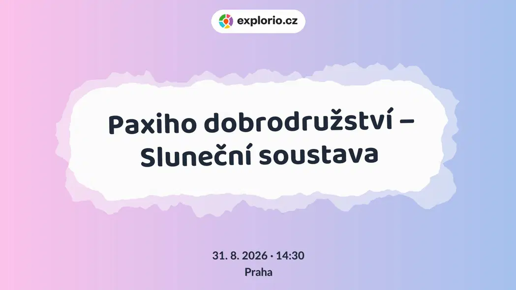 Paxiho dobrodružství – Sluneční soustava – prohlídky a Muzea, Praha