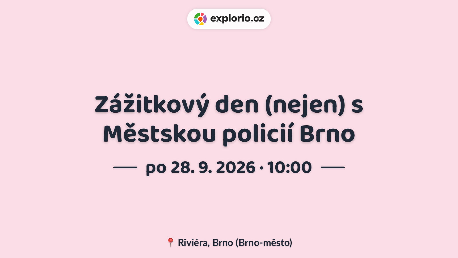 Zážitkový den (nejen) s Městskou policií Brno – festivaly a Slavnosti, Brno