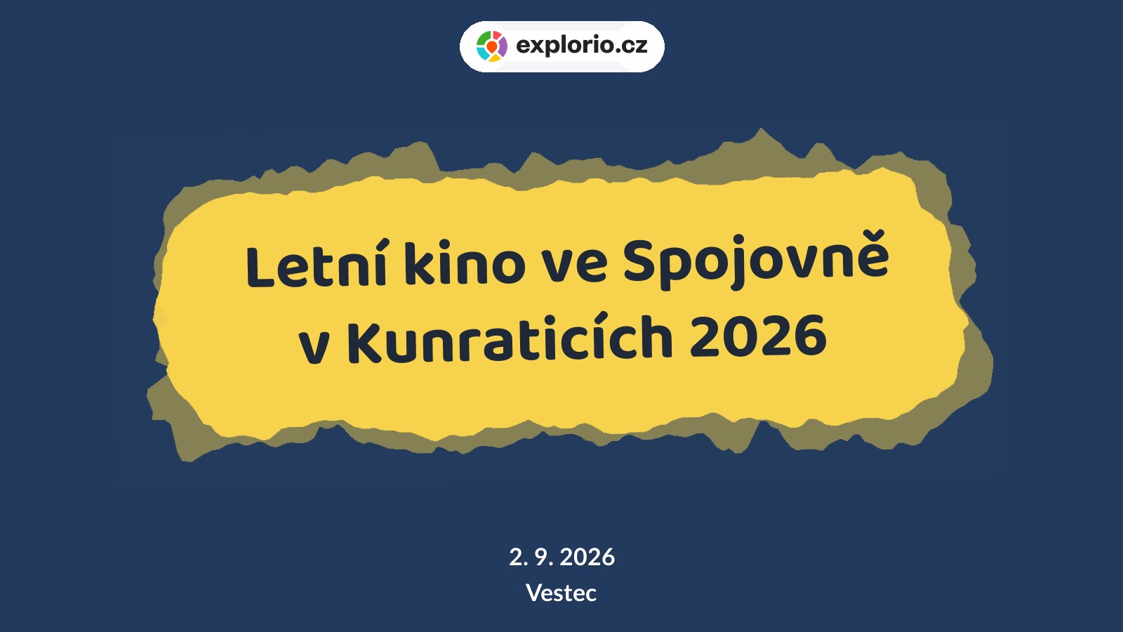 Letní kino ve Spojovně v Kunraticích 2026 – festivaly a Slavnosti, Vestec