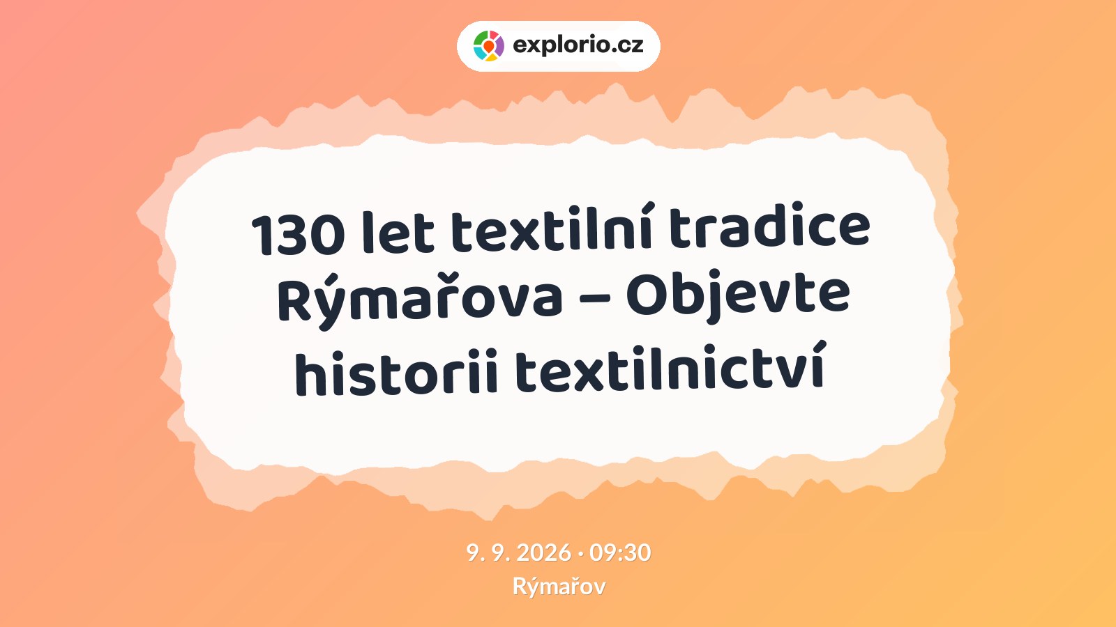 130 let textilní tradice Rýmařova – Objevte historii textilnictví – prohlídky a Muzea, Rýmařov
