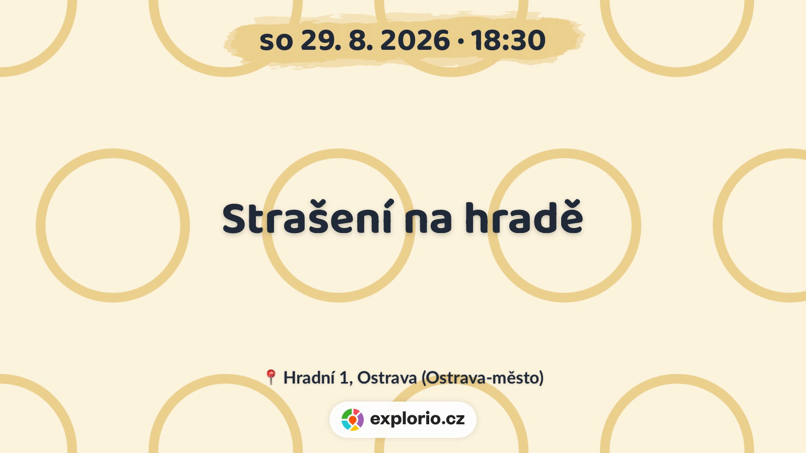 Strašení na hradě – prohlídky a Muzea, Ostrava