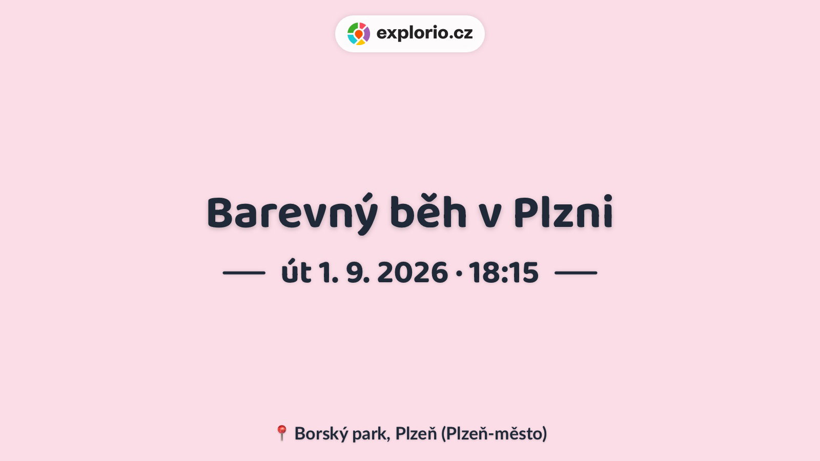 Barevný běh v Plzni – sport a Pohyb, Plzeň