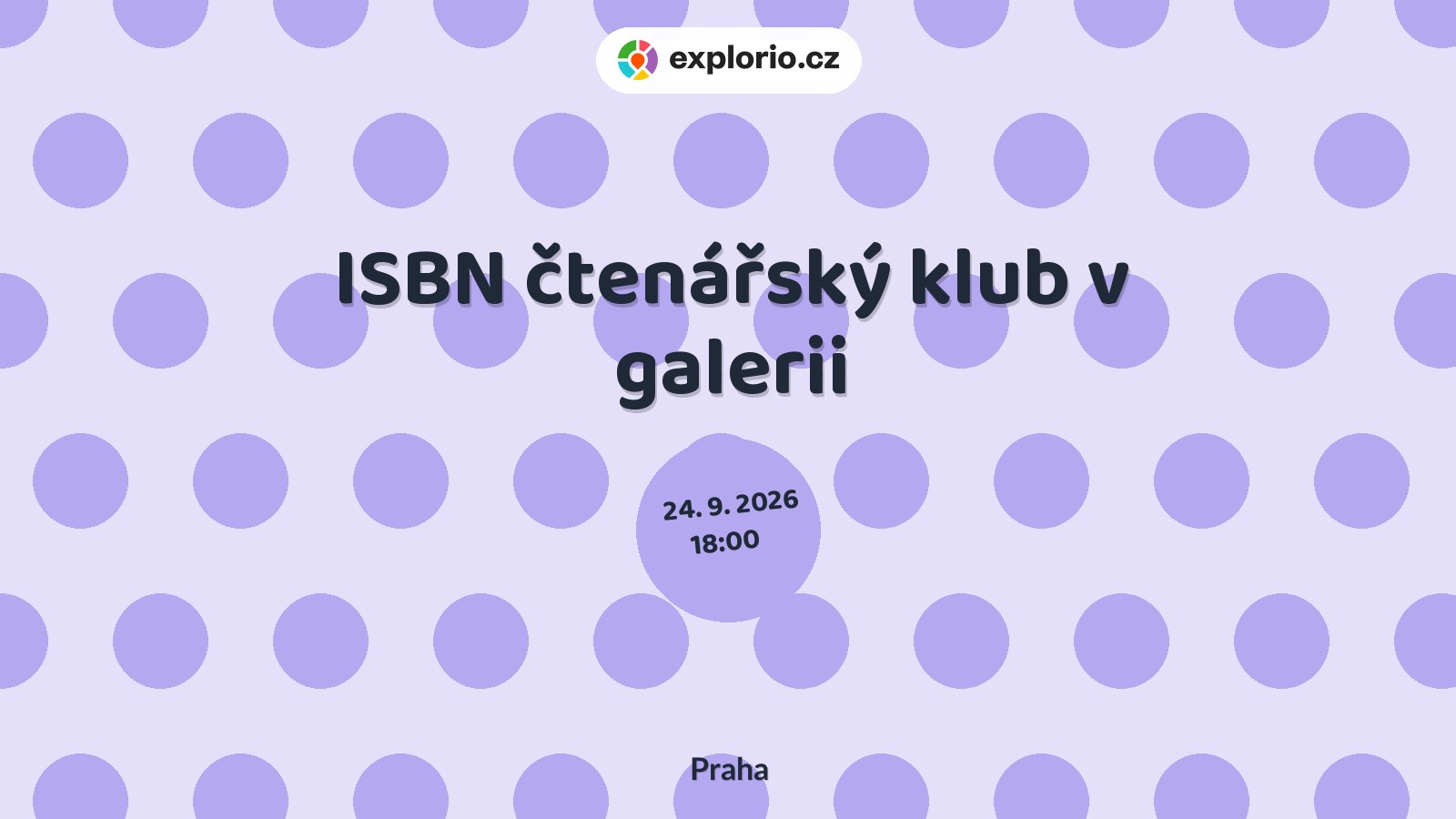 ISBN čtenářský klub v galerii – festivaly a Slavnosti, Praha