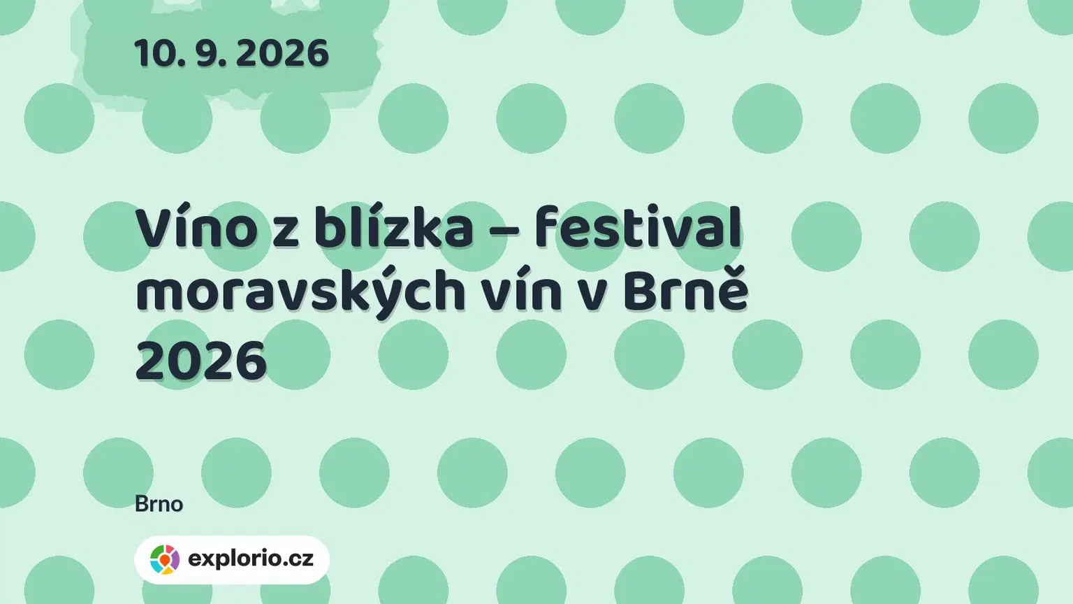 Víno z blízka – festival moravských vín v Brně 2026 – festivaly a Slavnosti, Brno