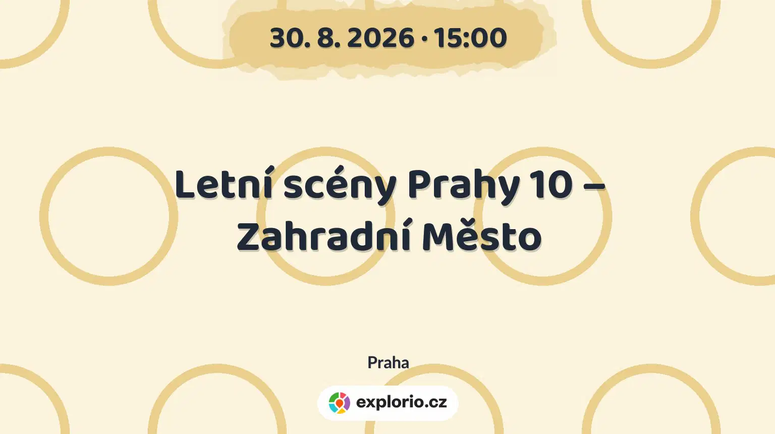 Letní scény Prahy 10 – Zahradní Město – divadlo, Hudba a Kino, Praha