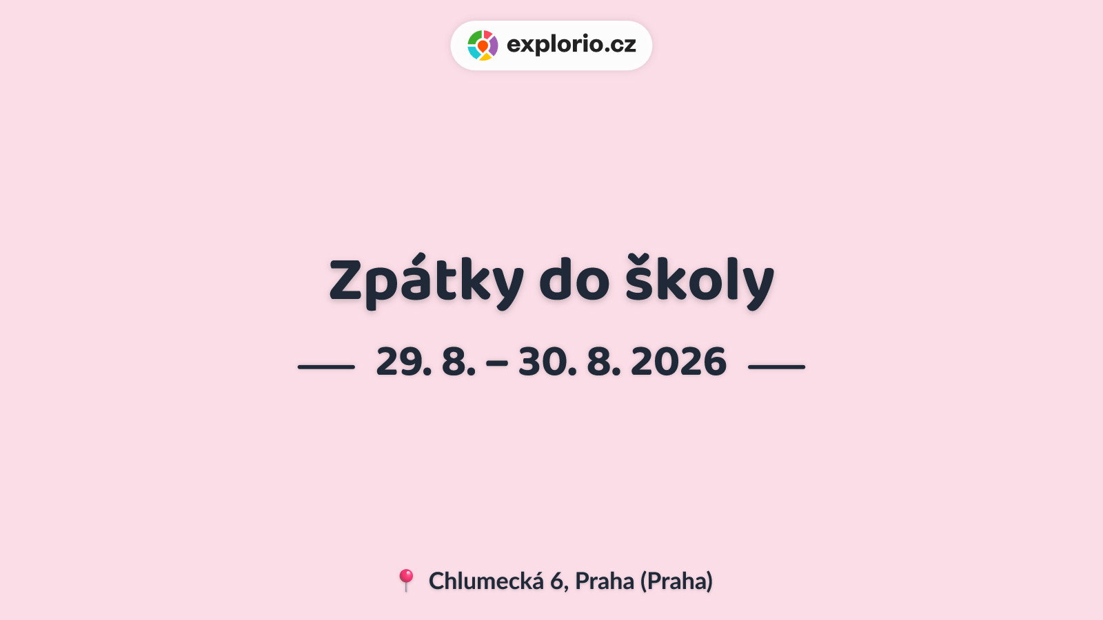 Zpátky do školy – tvořivé dílny a Workshopy, Praha