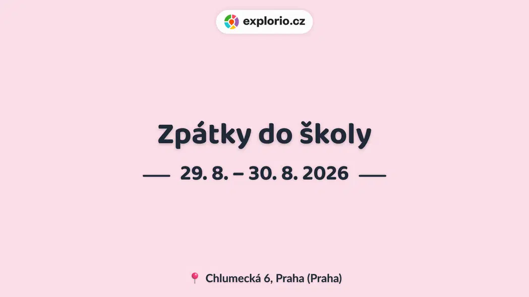 Zpátky do školy – tvořivé dílny a Workshopy, Praha
