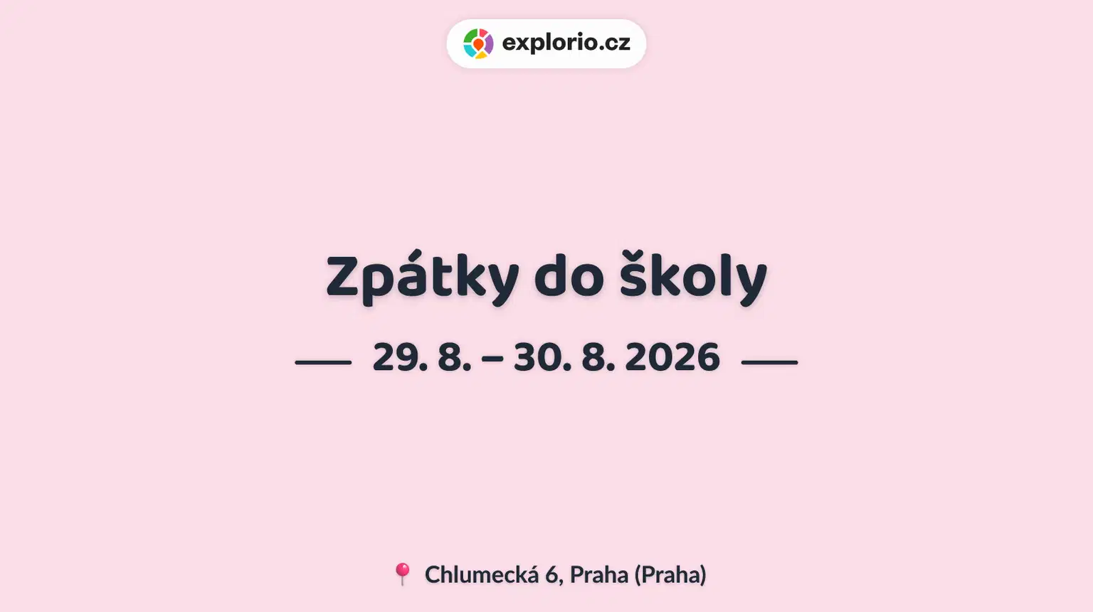 Zpátky do školy – tvořivé dílny a Workshopy, Praha