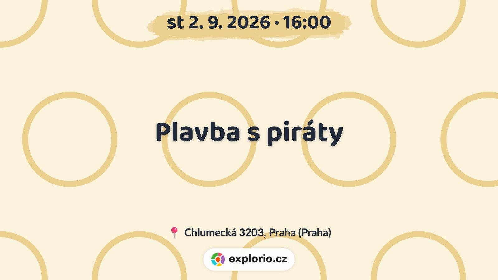 Plavba s piráty – tvořivé dílny a Workshopy, Praha