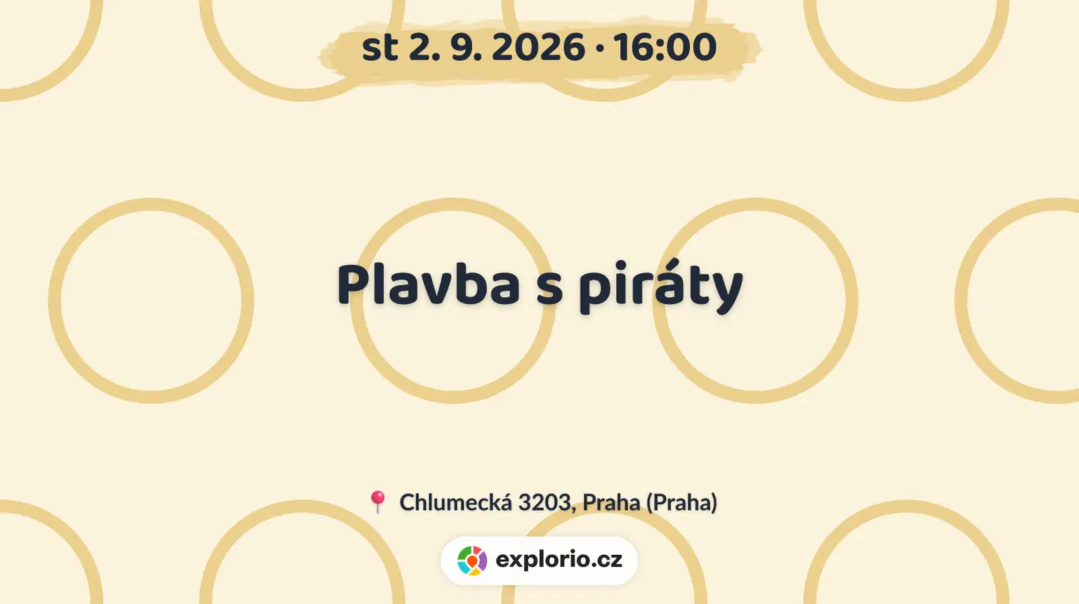 Plavba s piráty – tvořivé dílny a Workshopy, Praha