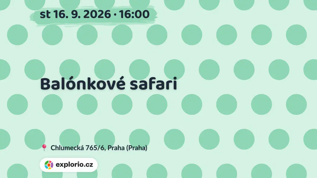 Balónkové safari – tvořivé dílny a Workshopy, Praha