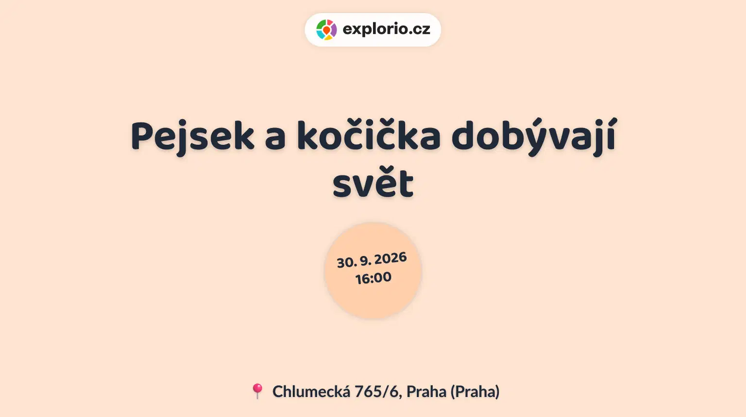 Pejsek a kočička dobývají svět – tvořivé dílny a Workshopy, Praha