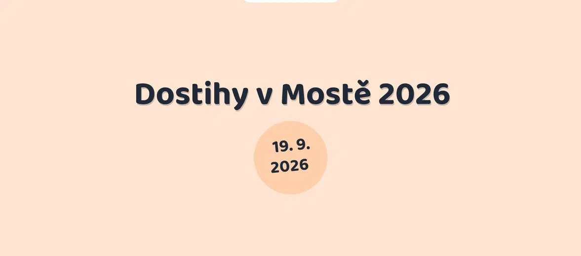 Dostihy v Mostě 2026 – sport a Pohyb, Most