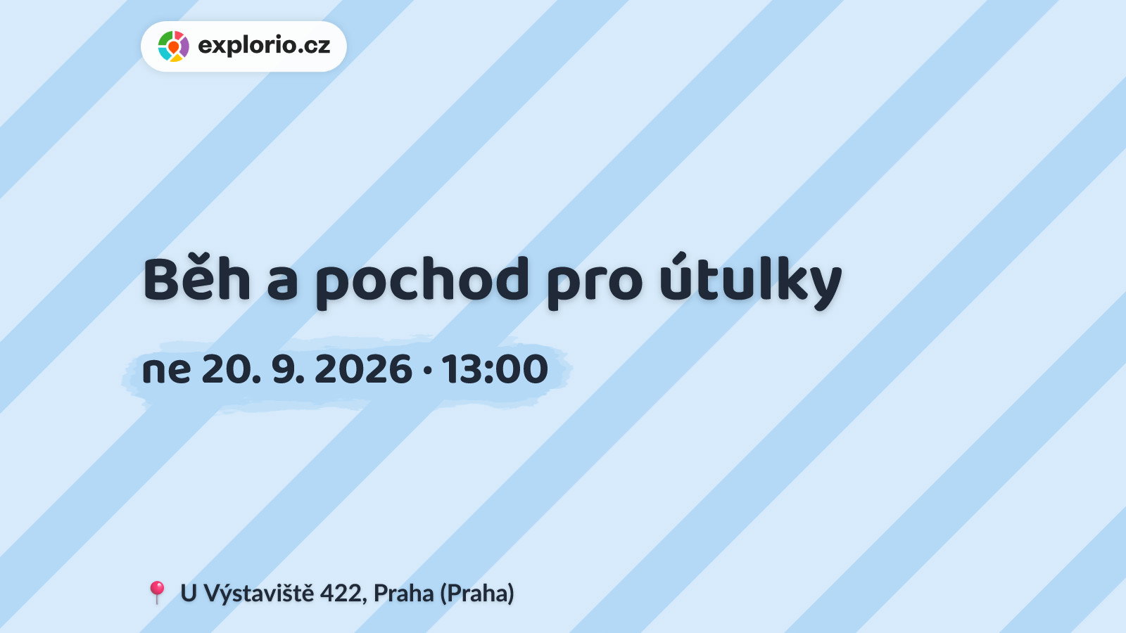 Běh a pochod pro útulky – sport a Pohyb, Praha