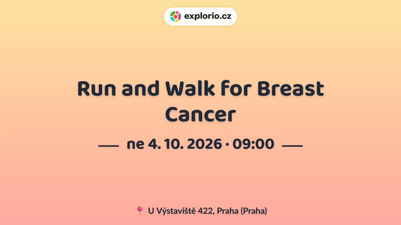Run and Walk for Breast Cancer – sport a Pohyb, Praha