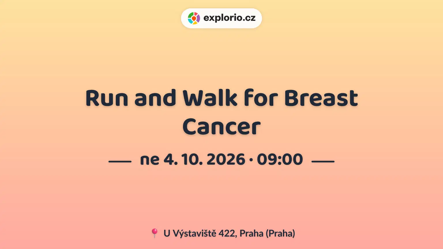 Run and Walk for Breast Cancer – sport a Pohyb, Praha