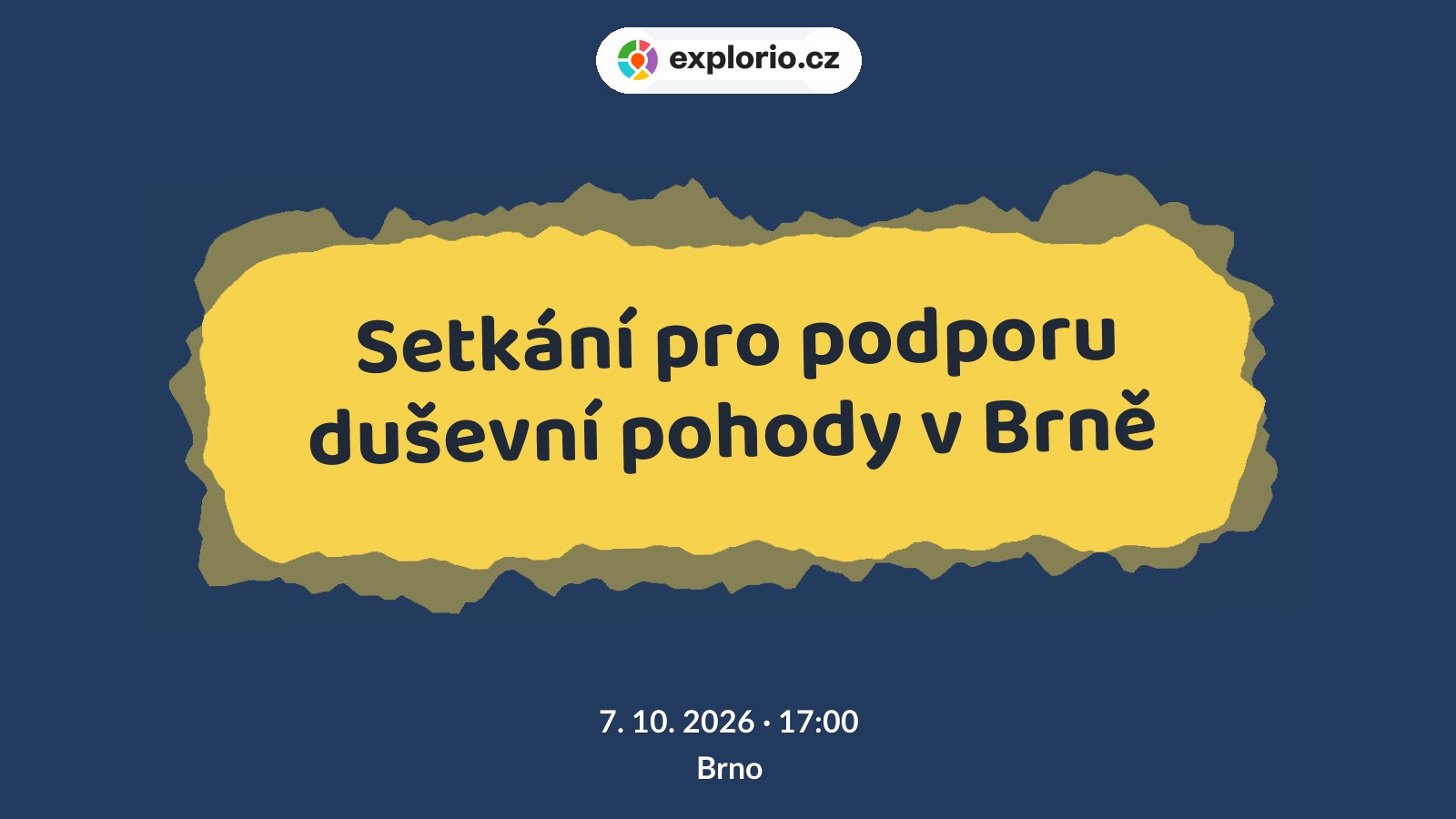 Setkání pro podporu duševní pohody v Brně – tvořivé dílny a Workshopy, Brno
