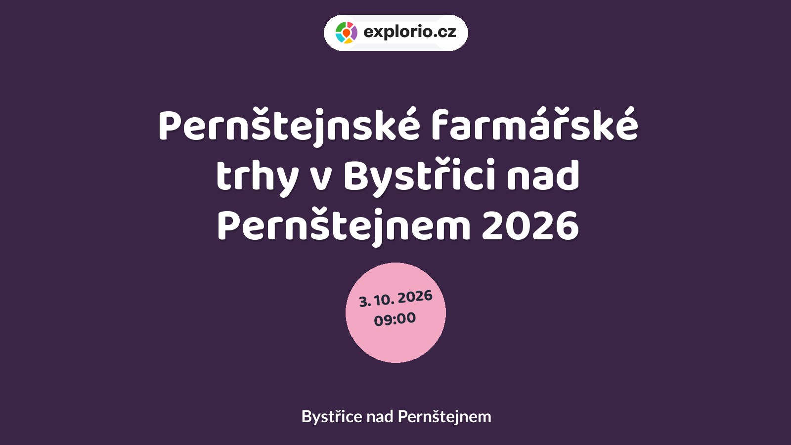 Pernštejnské farmářské trhy v Bystřici nad Pernštejnem 2026 – festivaly a Slavnosti, Bystřice nad Pernštejnem