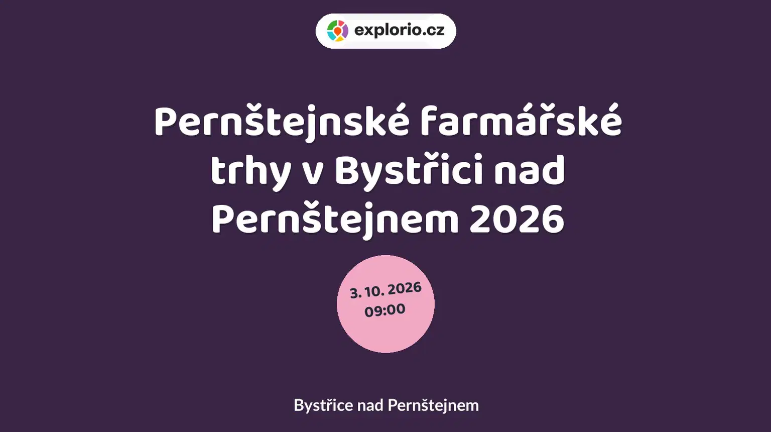 Pernštejnské farmářské trhy v Bystřici nad Pernštejnem 2026 – festivaly a Slavnosti, Bystřice nad Pernštejnem