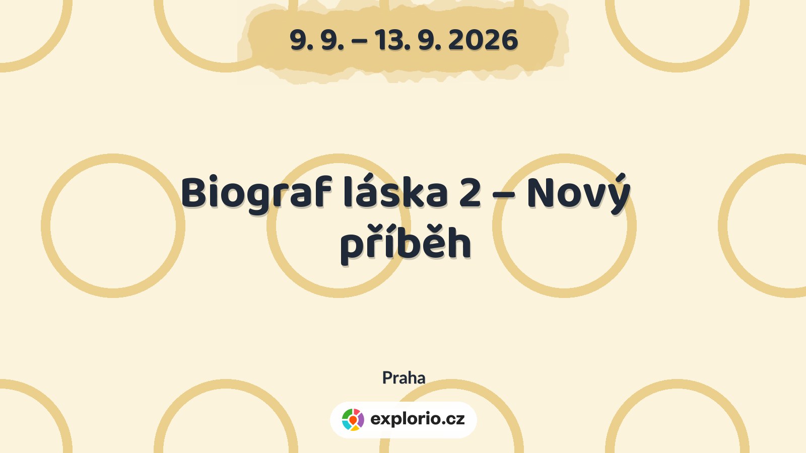 Biograf láska 2 – Nový příběh – divadlo, Hudba a Kino, Praha