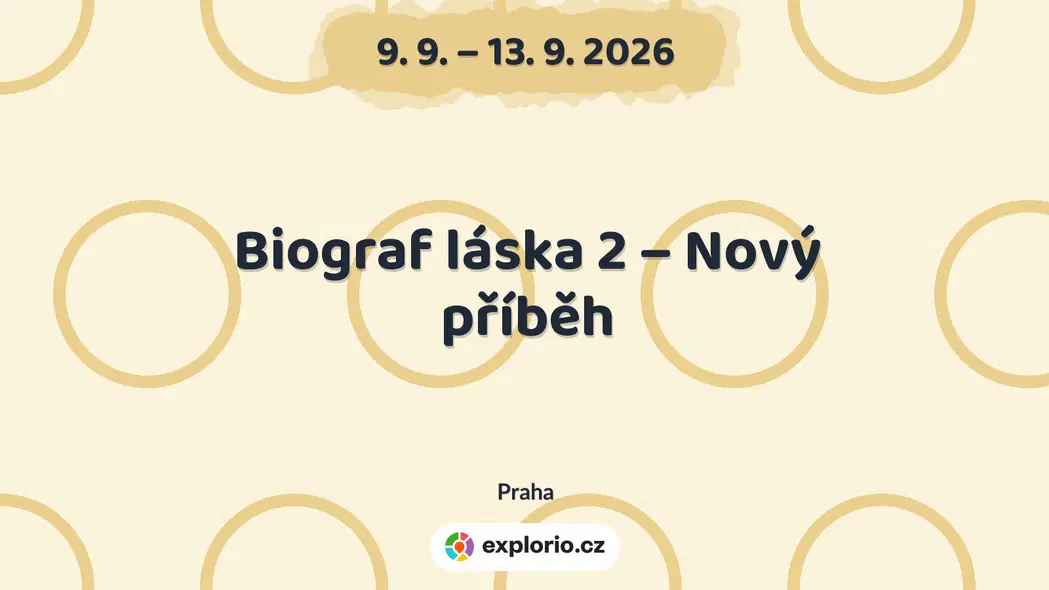 Biograf láska 2 – Nový příběh – divadlo, Hudba a Kino, Praha