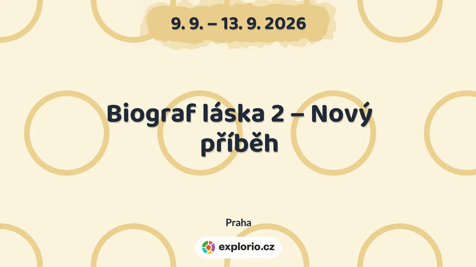 Biograf láska 2 – Nový příběh – divadlo, Hudba a Kino, Praha