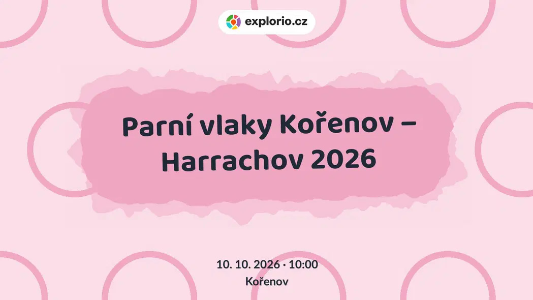 Parní vlaky Kořenov – Harrachov 2026 – festivaly a Slavnosti, Kořenov