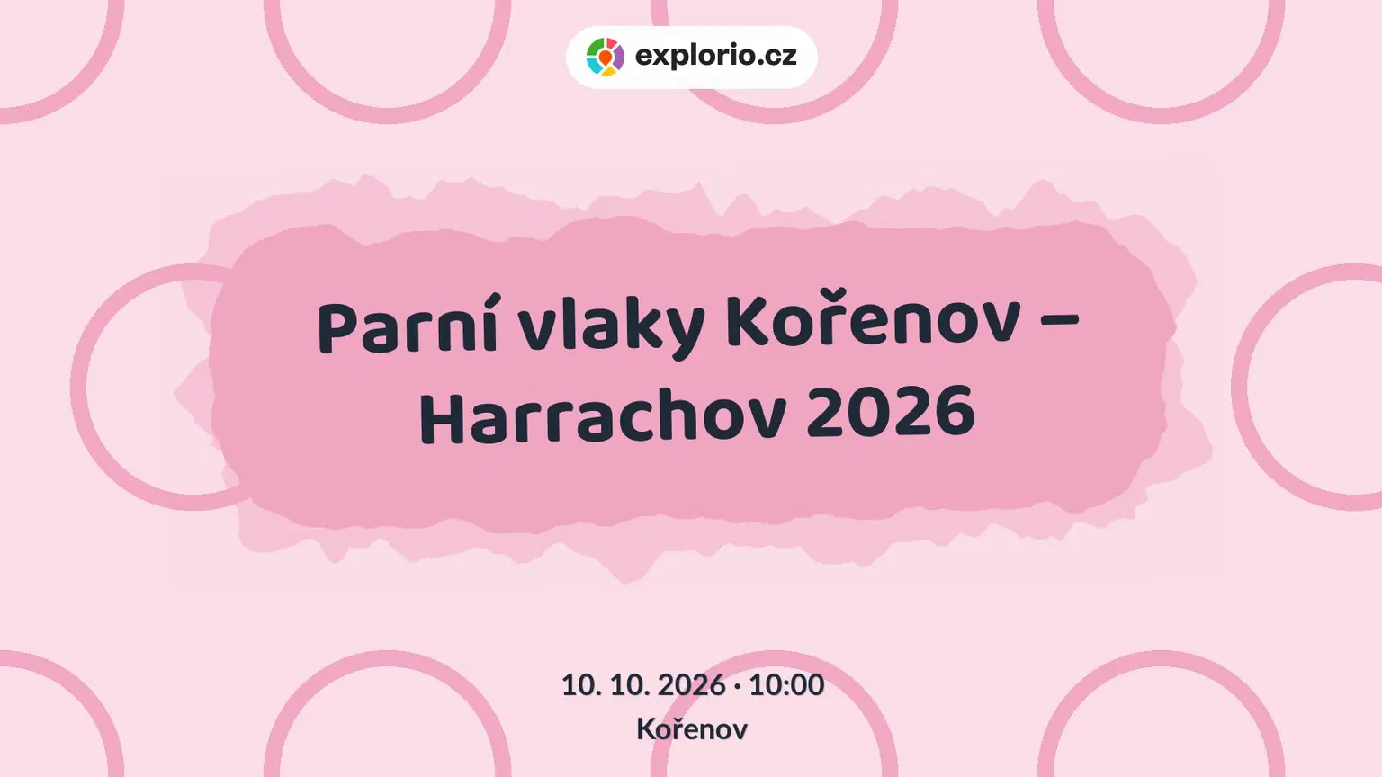 Parní vlaky Kořenov – Harrachov 2026 – festivaly a Slavnosti, Kořenov