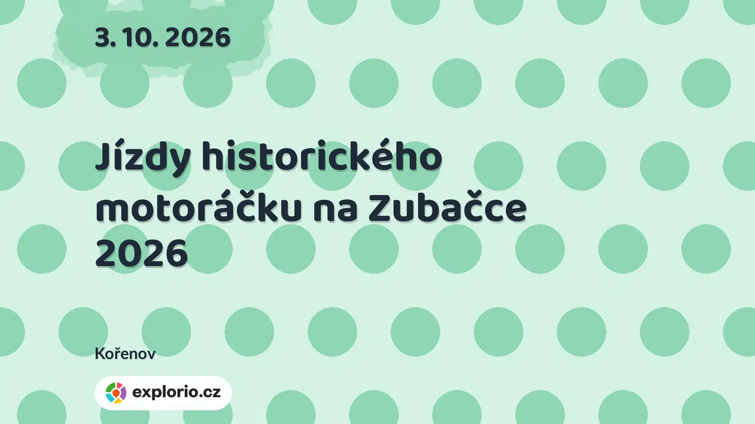 Jízdy historického motoráčku na Zubačce 2026 – festivaly a Slavnosti, Kořenov