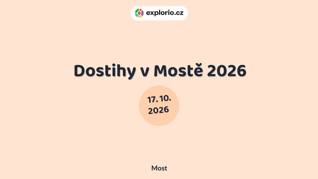 Dostihy v Mostě 2026 – sport a Pohyb, Most