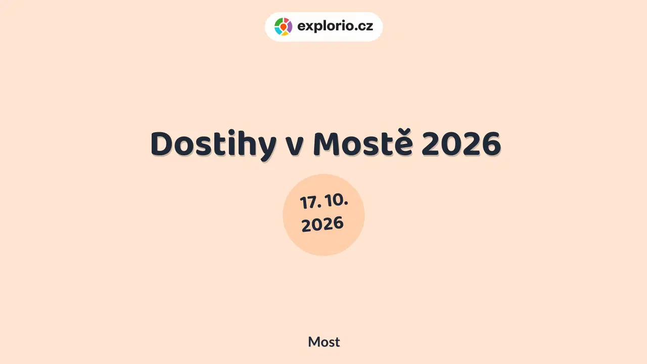 Dostihy v Mostě 2026 – sport a Pohyb, Most