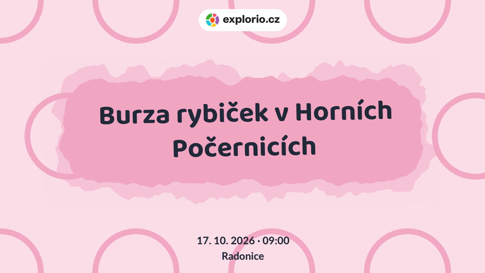 Burza rybiček v Horních Počernicích – příroda a Zvířátka, Radonice
