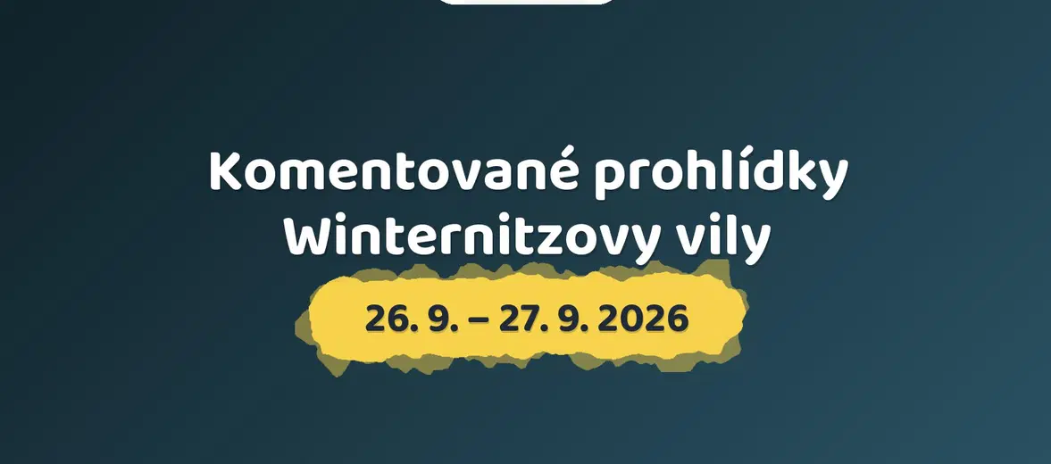 Komentované prohlídky Winternitzovy vily – divadlo, Hudba a Kino, Praha