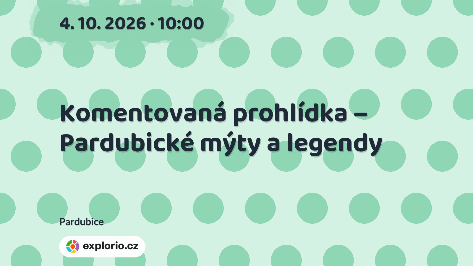 Komentovaná prohlídka – Pardubické mýty a legendy – prohlídky a Muzea, Pardubice