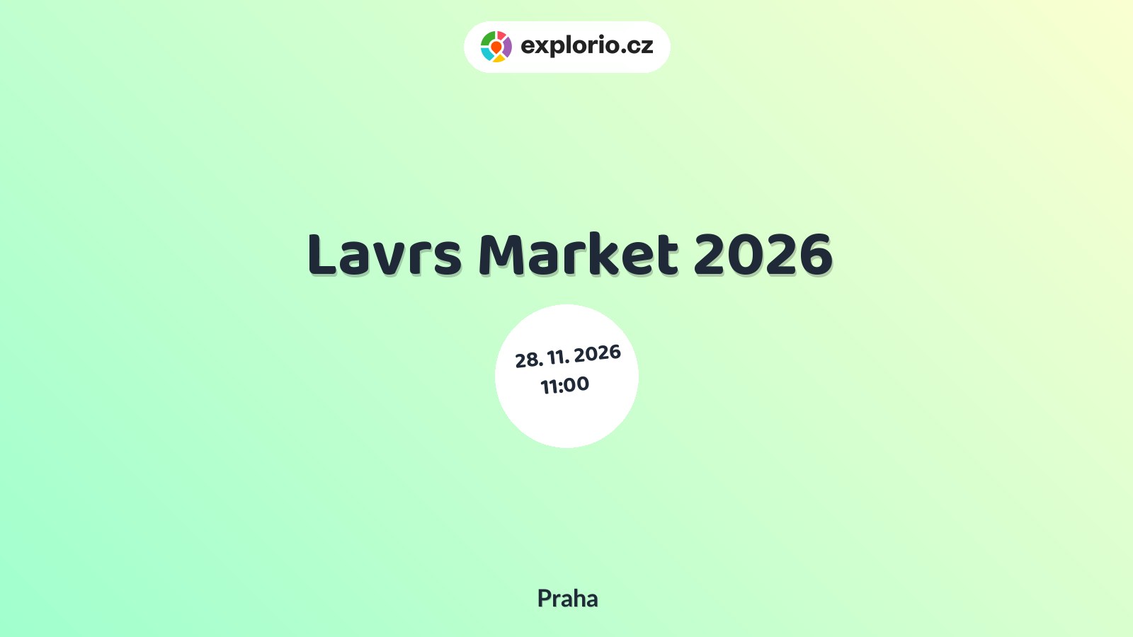 Lavrs Market 2026 – festivaly a Slavnosti, Praha
