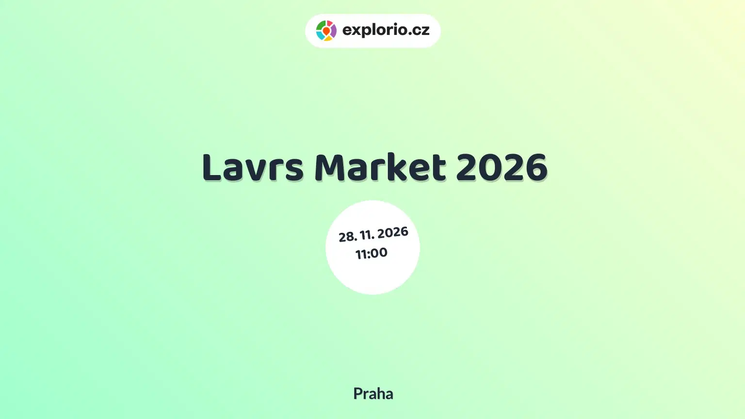 Lavrs Market 2026 – festivaly a Slavnosti, Praha