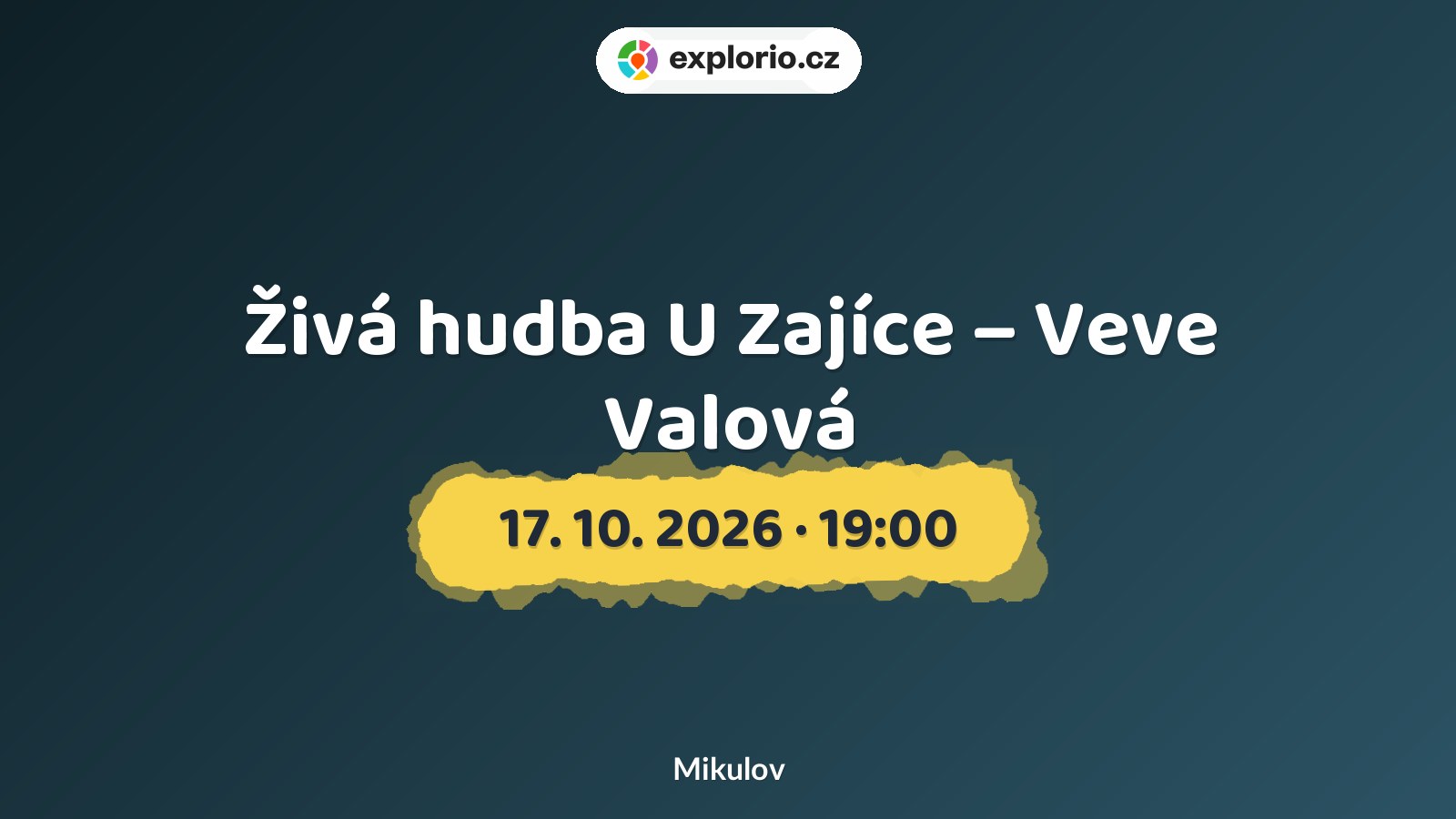 Živá hudba U Zajíce – Veve Valová – divadlo, Hudba a Kino, Mikulov