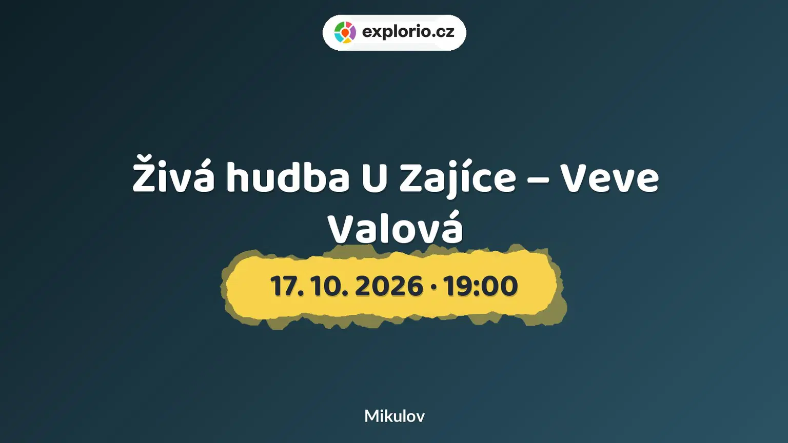 Živá hudba U Zajíce – Veve Valová – divadlo, Hudba a Kino, Mikulov