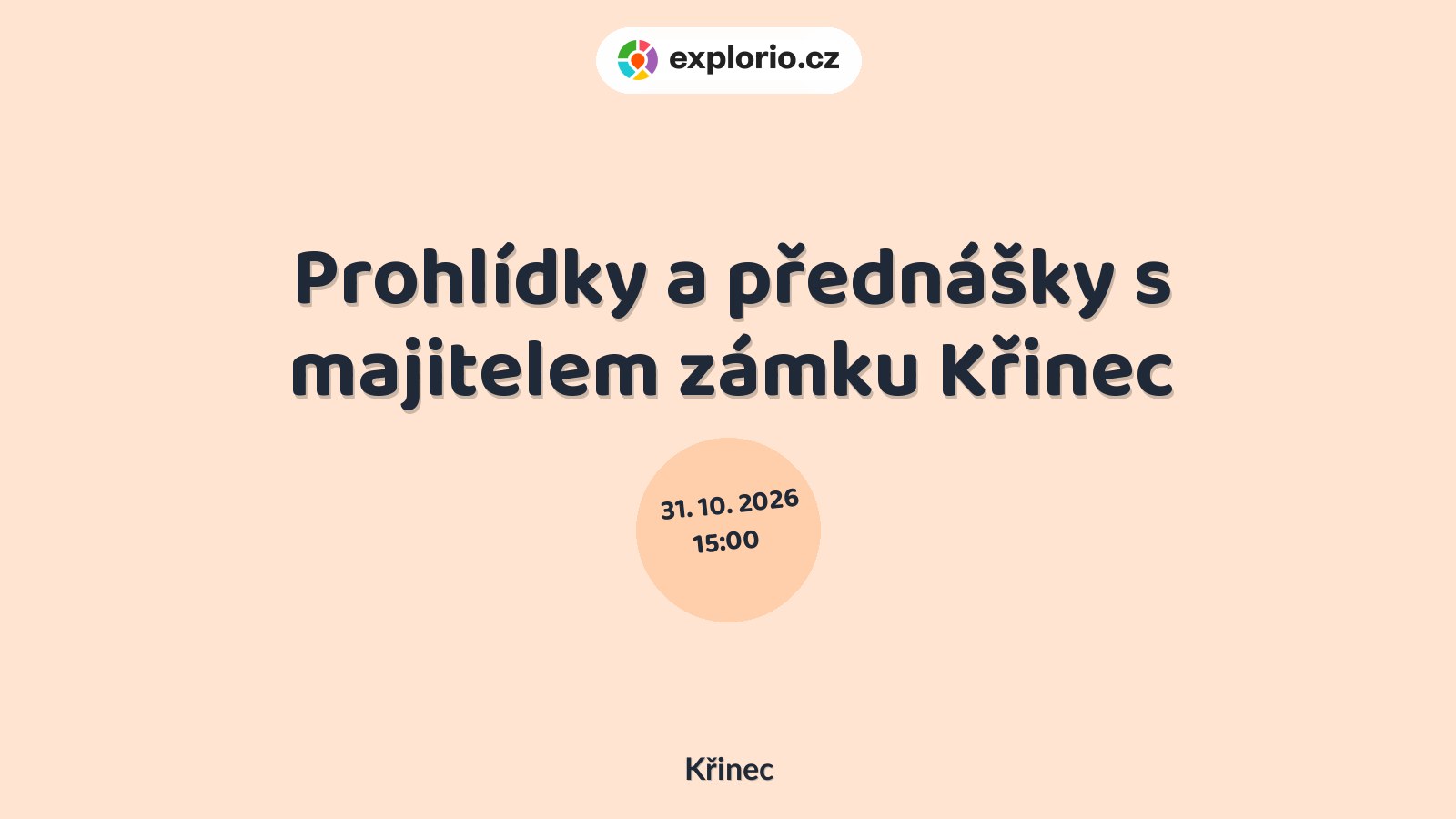 Prohlídky a přednášky s majitelem zámku Křinec – prohlídky a Muzea, Křinec