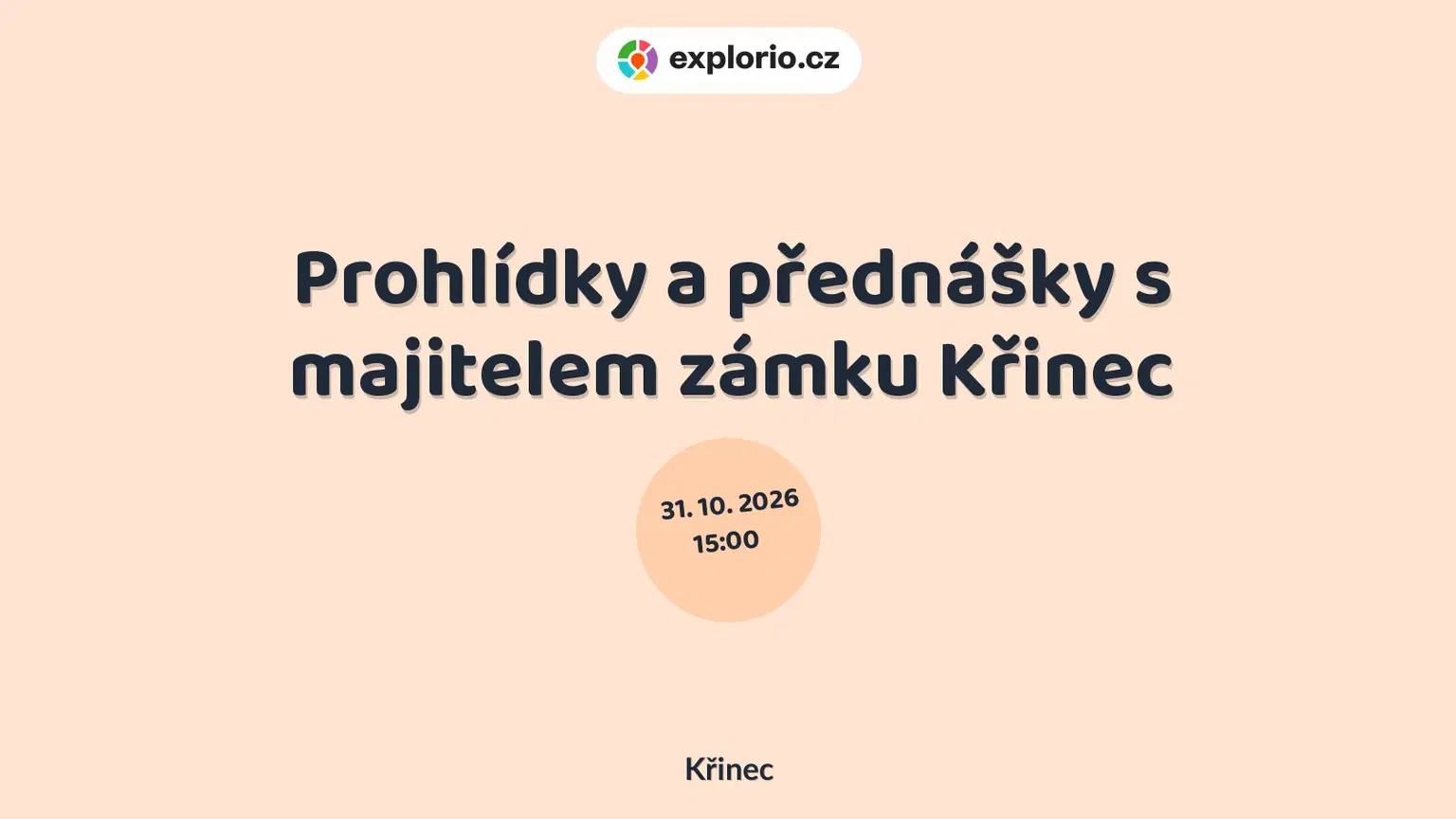 Prohlídky a přednášky s majitelem zámku Křinec – prohlídky a Muzea, Křinec