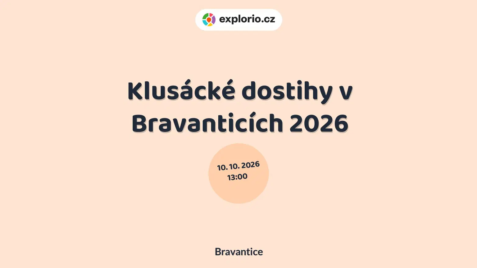 Klusácké dostihy v Bravanticích 2026 – sport a Pohyb, Bravantice