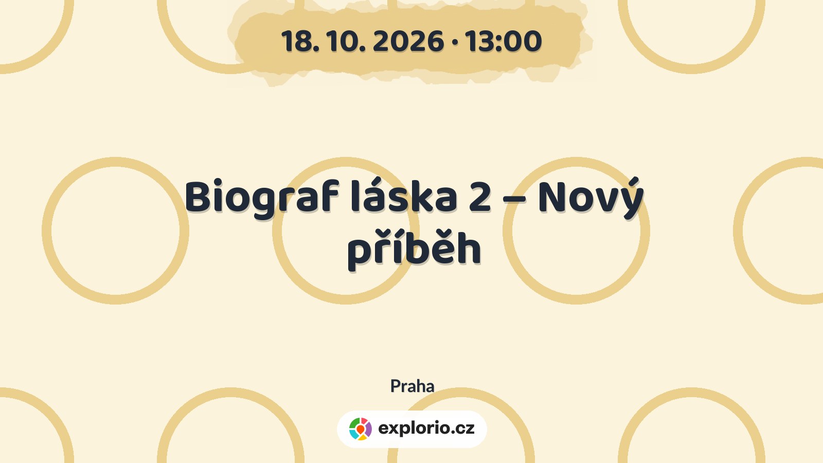 Biograf láska 2 – Nový příběh – divadlo, Hudba a Kino, Praha