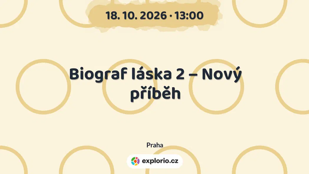 Biograf láska 2 – Nový příběh – divadlo, Hudba a Kino, Praha