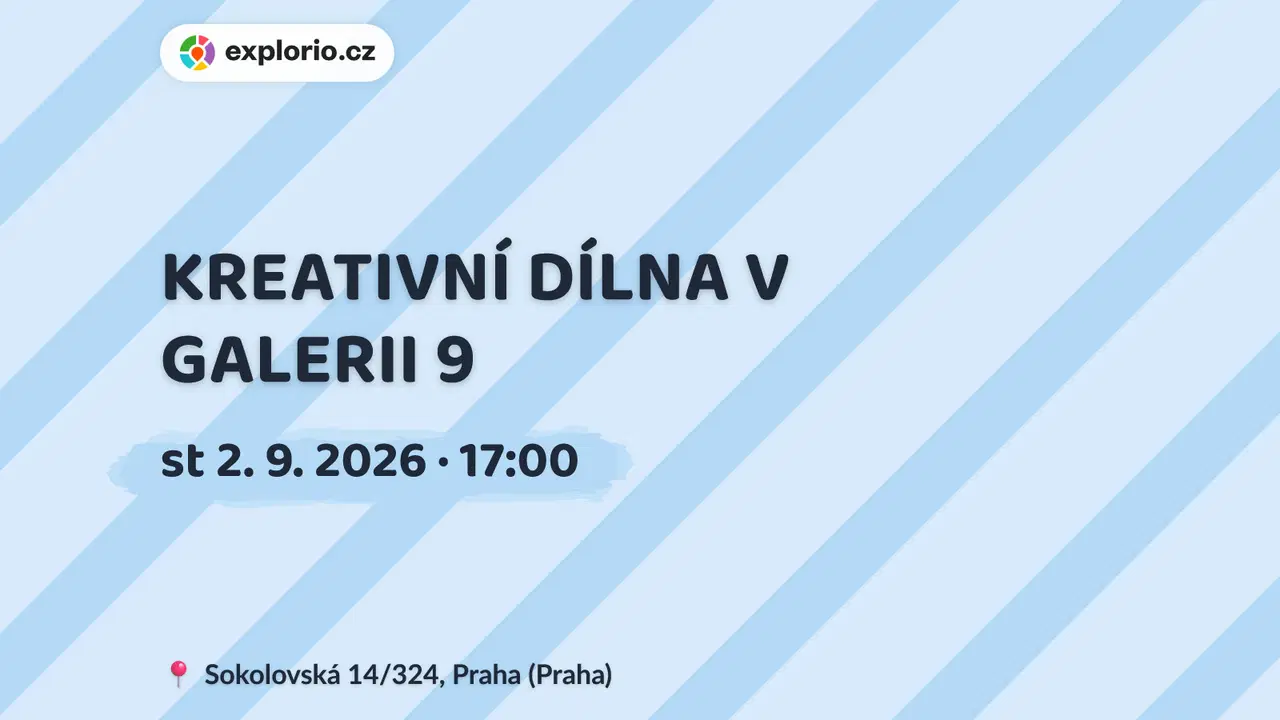 KREATIVNÍ DÍLNA V GALERII 9 – tvořivé dílny a Workshopy, Praha