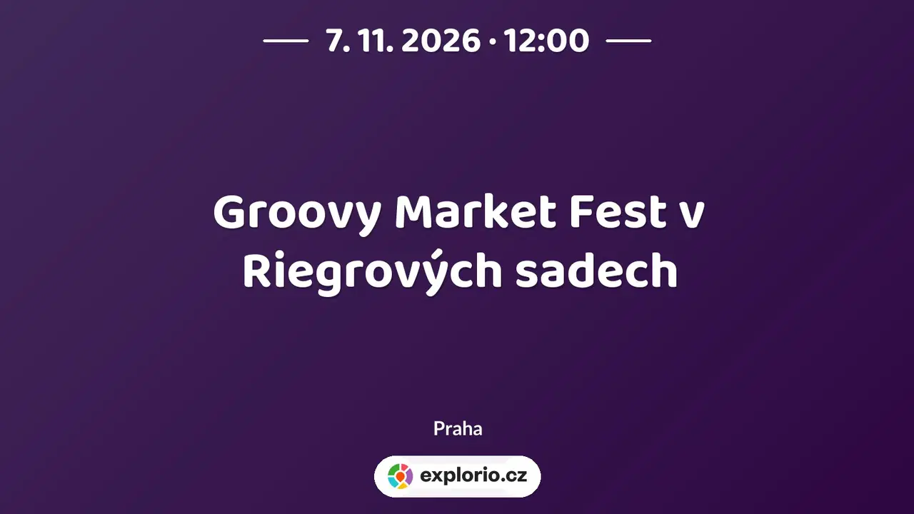 Groovy Market Fest v Riegrových sadech – festivaly a Slavnosti, Praha