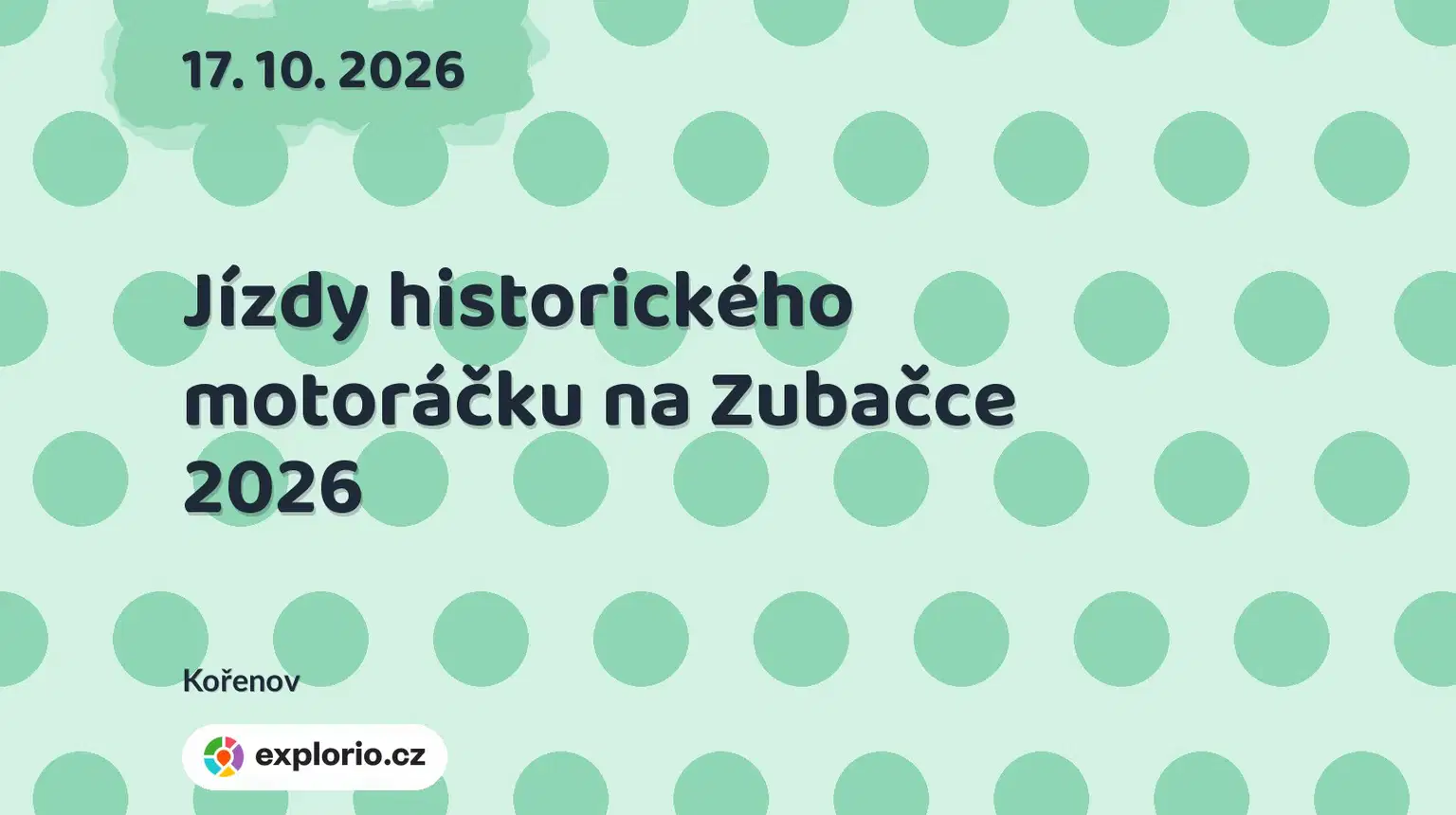 Jízdy historického motoráčku na Zubačce 2026 – festivaly a Slavnosti, Kořenov