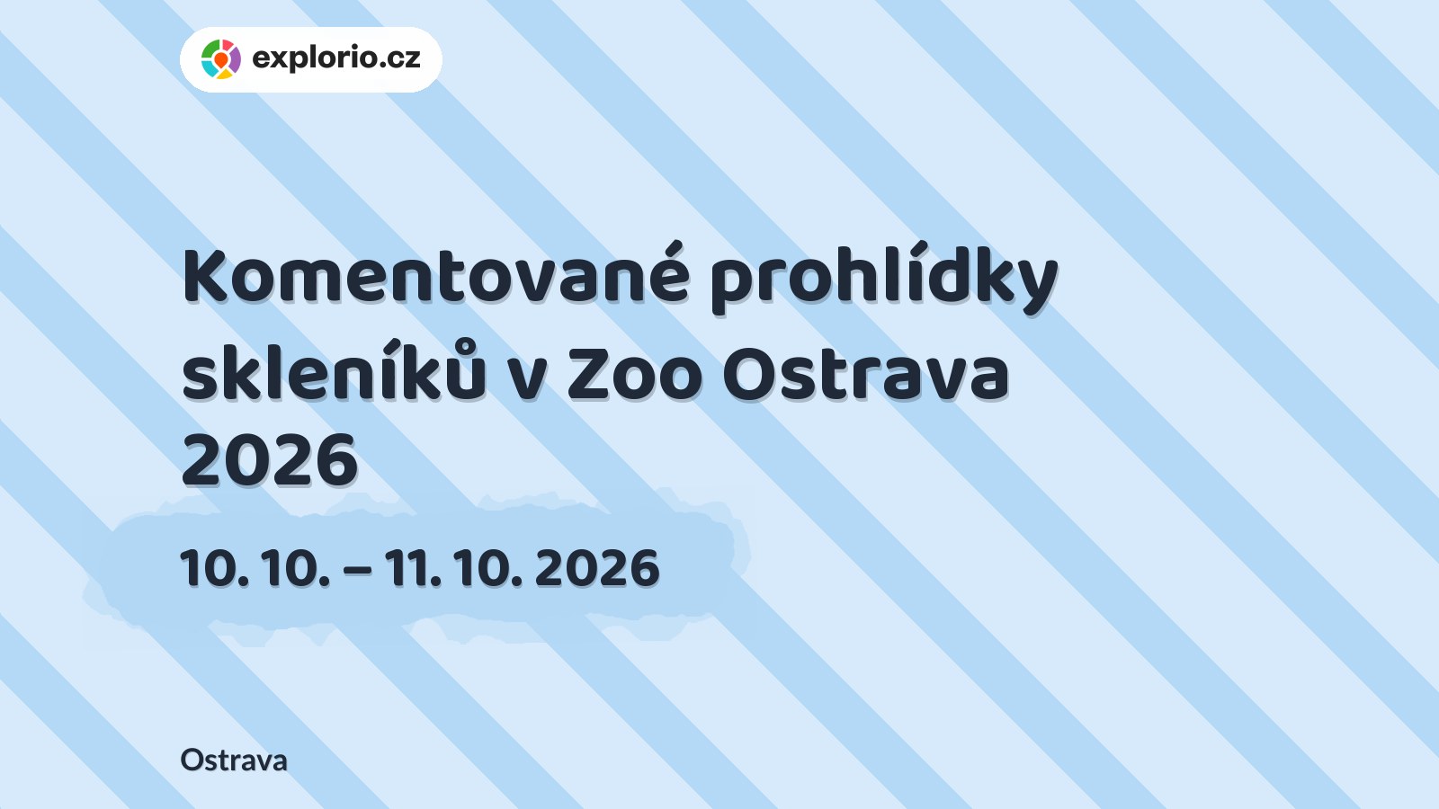Komentované prohlídky skleníků v Zoo Ostrava 2026 – příroda a Zvířátka, Ostrava